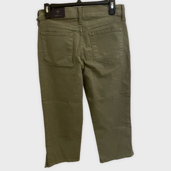 NWT NYDJ Crop Green Pants, Sz 4 - Picture 2 of 4